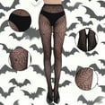 thumbnail image 4 of YAYUBA 6 Packs Halloween Socks,Halloween Stockings For Women Gothic Fishnet Tights With Bow Lace Design Hollow Out Pattern Cosplay Costume Accessories, 4 of 4