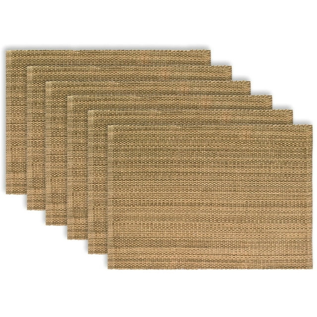 Fabstyles Set de table en coton classique décontracté Lot de 6 sets de table épais lavables en machine
