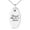 Silver, variant on Stainless Steel Gold Plated Blessed Mama Small Oval Charm Pendant Necklace
