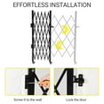 thumbnail image 3 of AKDSteel  Heavy-Duty Steel Folding Security Gate, Expandable Outdoor Barrier with 360° Swivel Casters and Lockable Scissor Design for Gardens, Courtyards, 3 of 7