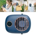 thumbnail image 1 of Ventilador personal USB para colgar cuello, ventilador perezoso, mini ventilador de escritorio con cordón ajustable, ventilador portátil de 3 ve Azul Macarena Ventilador de cuello colgante, 1 of 8