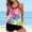 Purple, variant on LoyisViDion Women Swimsuits On Clearance Womens Multi Color Tie-Dye Print Set Two Piece Swimdress and Panty Swimsuits Red XXL