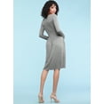 thumbnail image 5 of Made by Johnny Women's Comfy Casual Long Sleeve Flowy Dresses Loose Plain Dress with Pockets XXXL HEATHER_GREY, 5 of 6