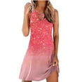 thumbnail image 1 of Besolor Robe à Paillettes pour Femmes 2024 Tendance à Encolure Goutte d'Eau Robe d'Été Scintillante Ligne A Fluide Plage Fête Mini Robes d'Été, 1 of 5