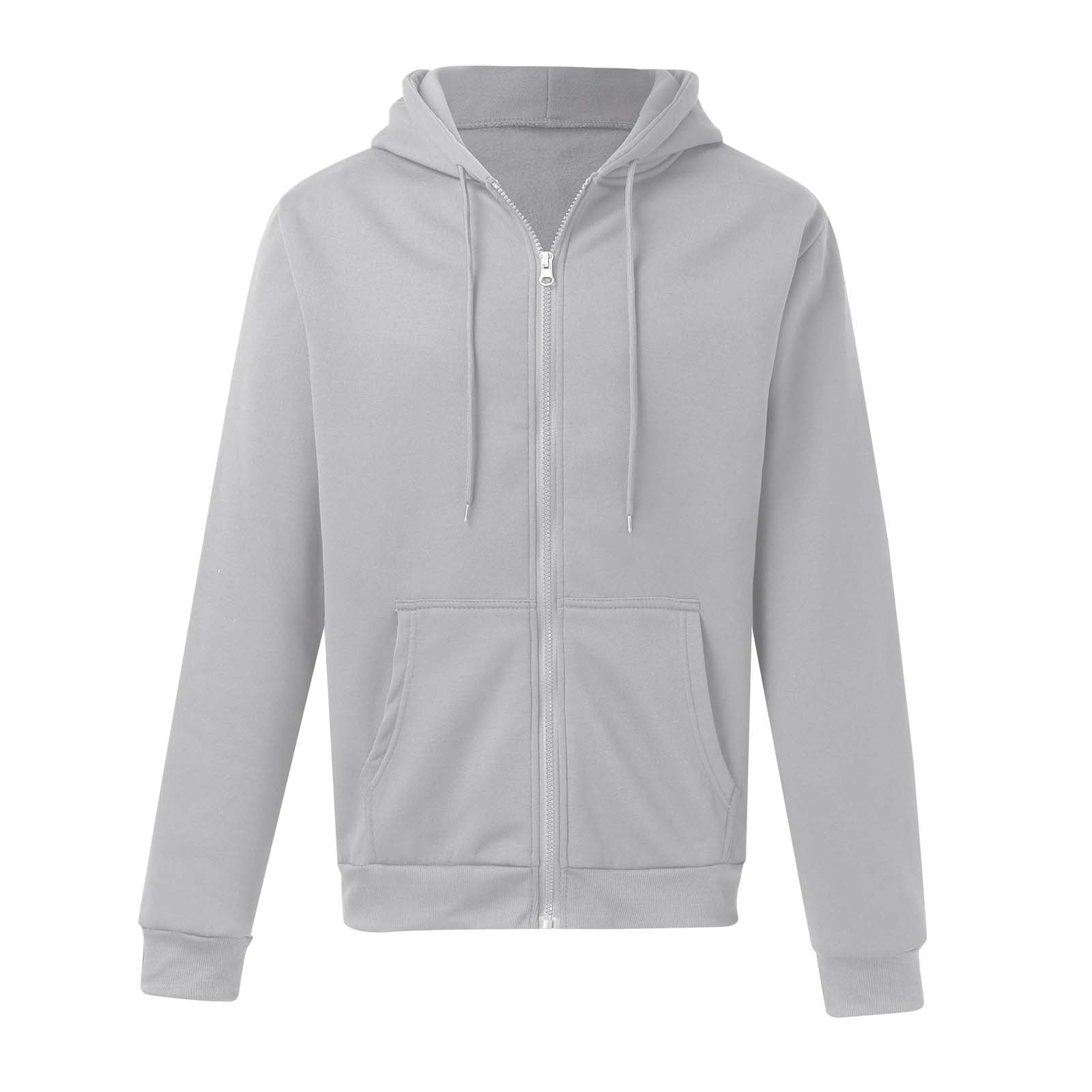 Outfmvch Hoodies For Men Hoodie Thick Fleece Custom Graphic Printed Hooded Shirt Sweat Men Luxury Hoodie Zip Up Hoodie Gray Xl