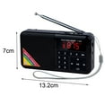 thumbnail image 5 of Joernso Y 509 FM Radio Digital MP3 Music Portable Mini Speaker with LED Flashlight for Outdoor, 5 of 8
