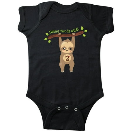 

Inktastic Cute Sloth 2nd Birthday Gift Baby Boy or Baby Girl Bodysuit