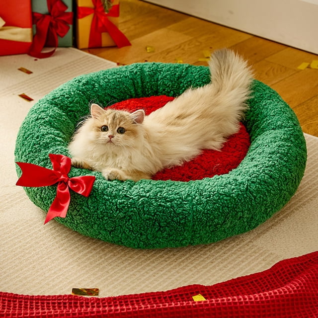 Xihbxyly Cama de Cactus para Mascotas, de Poliéster Suave, Cálida y Cómoda para Gatos, con Una Forma Original y Encantadora, Ligera y Resistente, Ideal para Sala de Estar o Dormitorio, Tamaño Pequeño