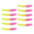 thumbnail image 3 of 10x Luros de pesca suave Trapes Swimbaits, Twimbaits portátiles de dos colores Tail rosa y amarillo, 3 of 8