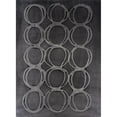 thumbnail image 3 of Willett, Michael 19x24 Black Modern Framed Museum Art Print Titled - Concentric Metallic in Gunmetal, 3 of 5