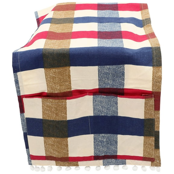 Kitandove Microwave Oven Cover Decorative Cotton Protector with Storage Bags for Kitchen Use 12.5 Inches