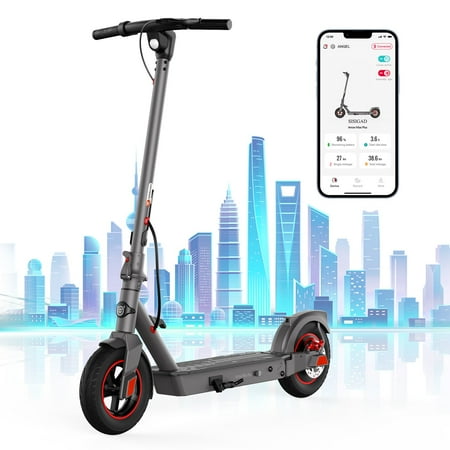 SISIGAD Electric Scooter, 800W Motor, Shock Absorption, 10" Solid Tire E Scooter with Stamping Design, 20mph Folding Electric Scooter and APP Control