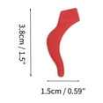 thumbnail image 4 of Unique Bargains 5 Pair Eyeglass Temple Tips Large Ear Hook Pattern Anti-slip Ear Hooks 1.50"x0.59"x0.10" Red, 4 of 5