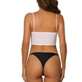 thumbnail image 3 of NOMADIC NOOK Women's V-waisted Underwear Ruched Invisibles Breathable No Trace Thongs 2 Packs, 3 of 4