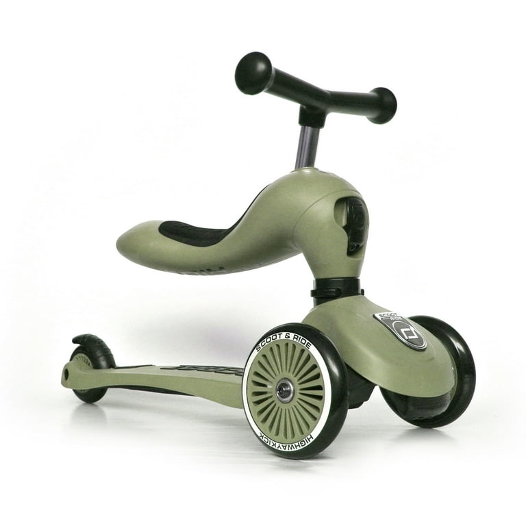 Scoot & Ride 2-in-1 Ride-On & Stand Scooter, Ages 1-5, Highwaykick