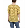 thumbnail image 3 of NY Collection Petite Short Sleeve Balloon Sleeve Top, 3 of 4