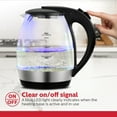 thumbnail image 5 of Holstein Housewares 1.9qt Glass Electric Water & Tea Kettle with LED 1850W, 5 of 9