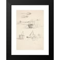 thumbnail image 2 of Truman Seymour 18x24 Black Modern Framed Museum Art Print Titled - Sketches; Spars And&nbsp;Buckets (1871), 2 of 5