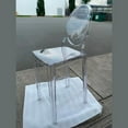 thumbnail image 3 of Heavenly Collection Clear Plastic Counter Stool For Dining Areas, 3 of 9