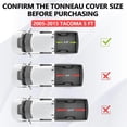 thumbnail image 2 of TPA Soft Roll Up Truck Bed Tonneau Cover Fits for 2005-2015 Toyota Tacoma Fleetside 5 FT (60") Bed Black Waterproof, 2 of 7