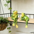 thumbnail image 5 of Euaioeiu Resin Frog Figurines for Home Decor,Cute Garden Ornaments,Hand-Painted Desktop Decor,Set of 2,4.13x3.35x2.95in,Green Frog Statue for Pot,Fairy Garden,Balcony,Indoor Outdoor Decorations, 5 of 6