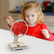 HZRSLY DIY Wooden Small Fan, Technology Puzzle Kit, Hands-on Educational Assembly Set, Early Development Craft Project