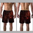 thumbnail image 3 of luoweisi Men's Beach Shorts Quick Dry Swim Trunks with Mesh Lining Halloween Spider Web 2XL, 3 of 5