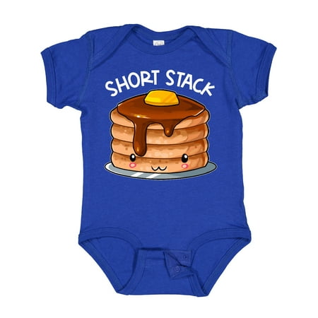 

Inktastic Short Stack Cute Pancake Breakfast Gift Baby Boy or Baby Girl Bodysuit
