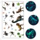 thumbnail image 3 of 1 juego de calcomanías de pared de dinosaurios PENGJTMXG que brillan en La oscuridad para dormitorio infantil, 3 of 4