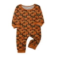 thumbnail image 2 of Halloween Family Matching Pajamas Set, Fall Sleepwear, Ghost & Pumpkin Printed Holiday Sleepwear, Soft Loungewear PJs Outfit, 2 of 5
