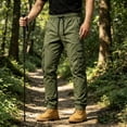 thumbnail image 6 of Yungyresw Straight Leg Cargo Pants Men Lightweight Relaxed Fit Work Pants With Pockets Cuffed Hem Stretch Workout Hiking Trousers L, 6 of 9