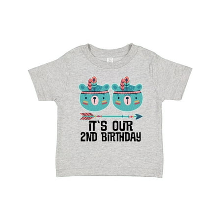 

Inktastic Twins 2nd Birthdays Boys or Girls Toddler T-Shirt