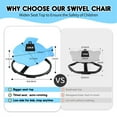 thumbnail image 4 of Sensory Spinning Chair for Kids with Autism & ADHD, Swivel Chair for Indoor/Outdoor Use, Sit and Spin Toys, Fish-Shaped Sensory Chairs for Autistic Children, Training Body Coordination, 4 of 7