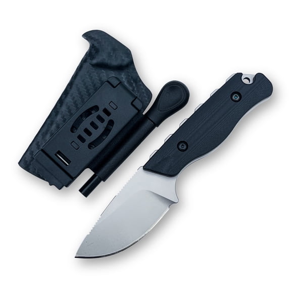 Fixed-Blade Camping Knife, 3.07-inch 8Cr13MoV Blade, G10 Handle with Sheath for Hiking Fishing