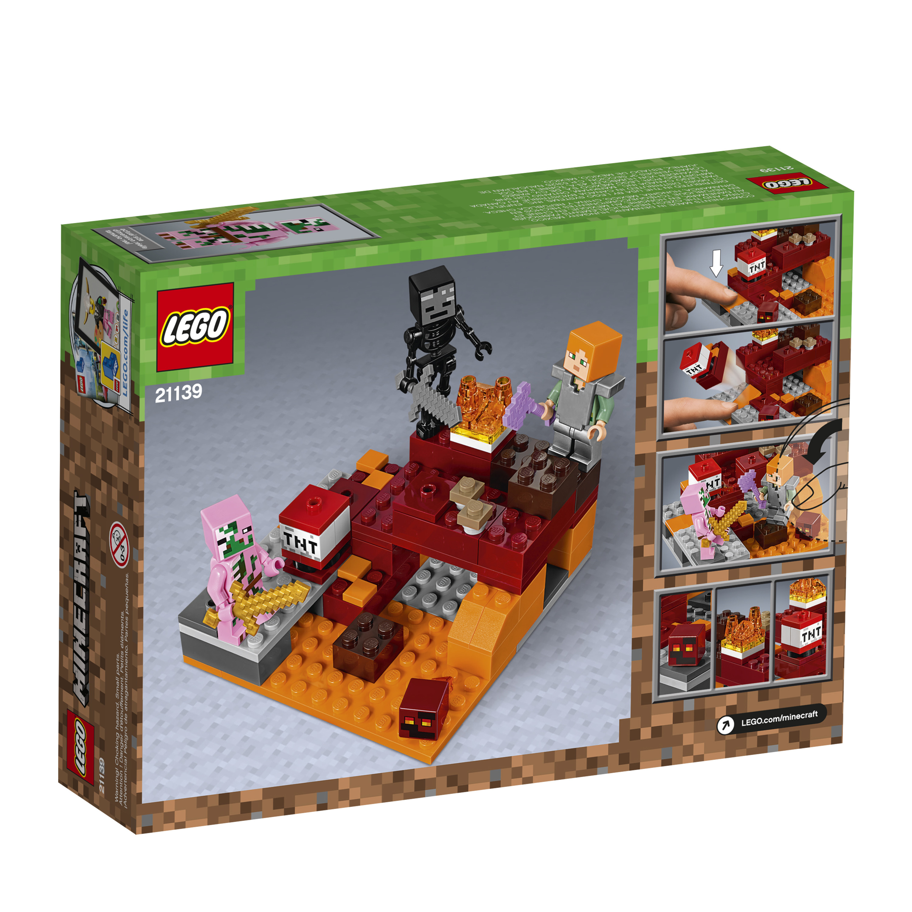 LEGO Minecraft? The Nether Fight 21139 (84 Pieces) - Walmart.com