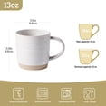 thumbnail image 5 of Famiware Constellation 4-Piece Stoneware 13 oz Coffee Mug Set, White, 5 of 6