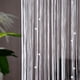 thumbnail image 3 of Bearachild Cortinas de poliéster para sala de estar, elegantes y con estilo bohemio, con borlas y cuentas de diamantes. Sombras de ventana blanco, 3 of 6