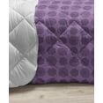 thumbnail image 3 of Abstract Down Alternative Comforter, Geometric Little Dots and Spots Forming Digital Round Celebration Shapes, Microfiber Quilt for All Season, 5 Sizes, Purple Grey White, by Ambesonne, 3 of 3