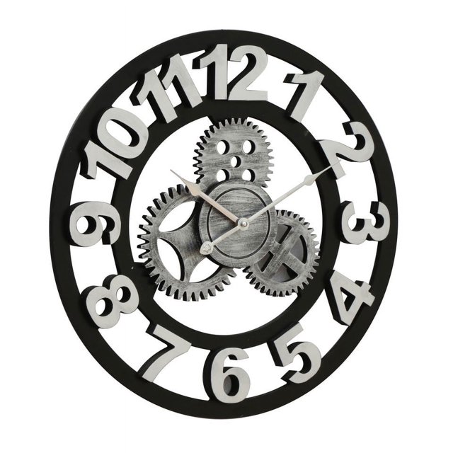 Reloj de engranaje retro, reloj de pared de engranaje artesanal, mano de obra exquisita para decoración del hogar, dormitorio, oficina
