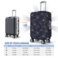 thumbnail image 6 of Daiia Copper-Gold Gloss Outline Cherry Luggage Cover, Thickened Washable Travel Luggage Covers, Elastic Unique Baggage Covers for 18-20 inch Luggage-Small, 6 of 9