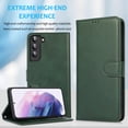 thumbnail image 3 of Allytechgroup 2 In 1 Wallet Case for Samsung Galaxy A16 5G, RFID Blocking Detachable Back Cover Shockproof Protective Cards Holder Hand Wrist Phone Case for Samsung Galaxy A16 5G, Green, 3 of 6
