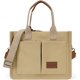 thumbnail image 1 of LHSHID Canvas Tote Bag with Multi Pockets Everything Tote for Women Church Bag Mommy Diapper Bag with Compartments, 1 of 6