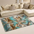 thumbnail image 2 of Fancy Leopard Aqua Area Rugs Colorful Large Non-Slip Floor Mat Decorative Carpets Doormat for Kitchen Living Dining Dorm Playing Room Bedroom 31 x 20inch, 2 of 7