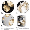 thumbnail image 3 of Designart Black And White Watercolor Roses IV Canvas Wall Art, 3 of 5