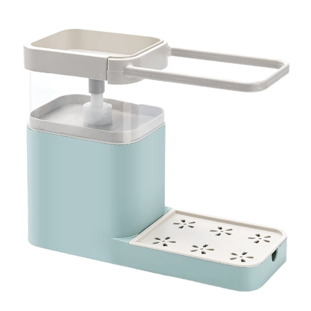 Dispensador De Jabón Con Soporte De Esponja Dispensador De Bomba De Jabón Para Fregadero Para Suministros De Cocina Noticed HA036734-00