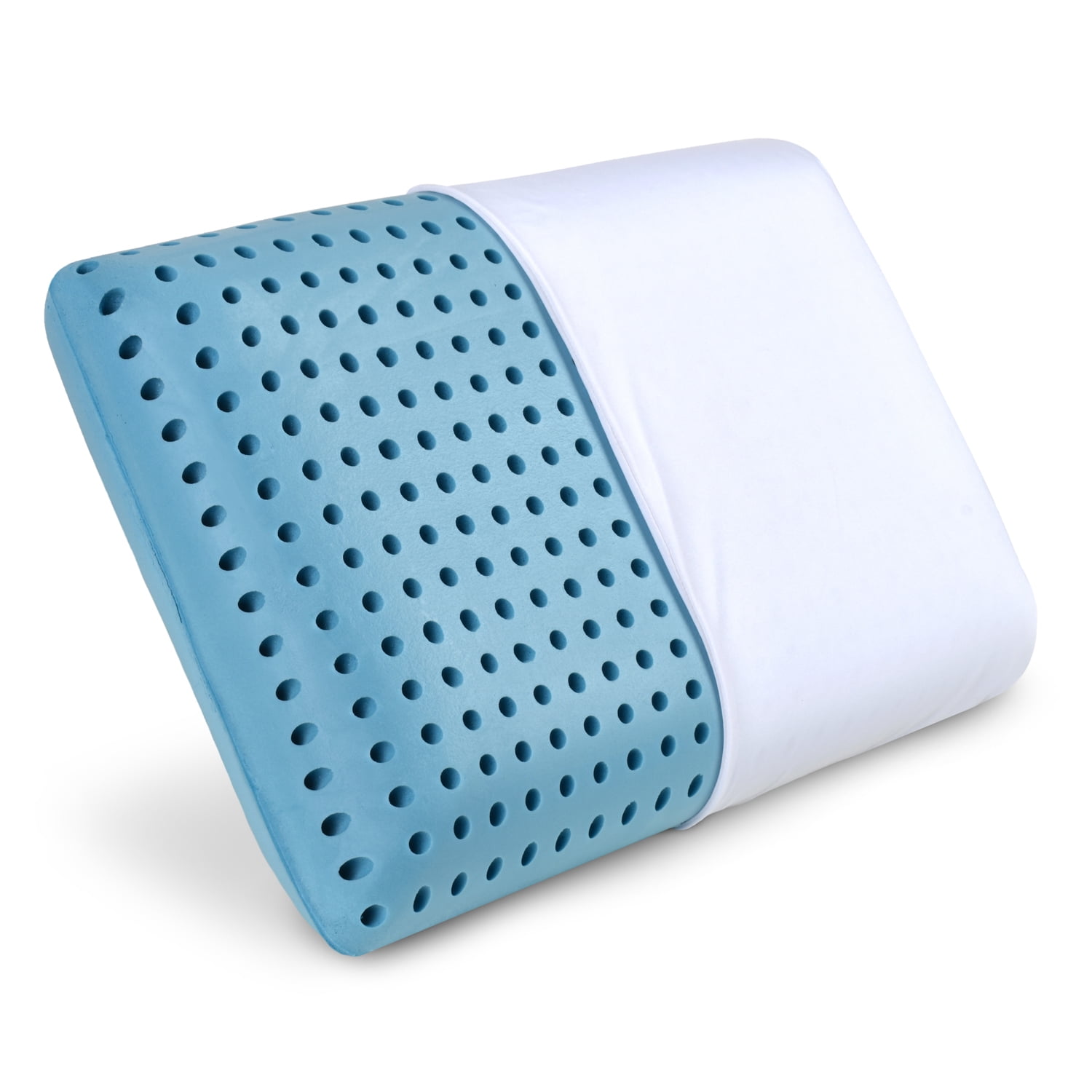 Cooling Memory Foam Pillow Ventilated HolePunch Memory Foam Bed Pillow Infused with Cooling Gel