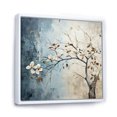 thumbnail image 2 of Designart "Wintertime Charm Of Leaves And Flowers" Leaves Floater Framed Wall Art Prints, 2 of 5