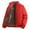 Red, variant on Men's Sherpa Lined Jacket No Hood Full Zip Casual Bomber Sport Coat with Zipper Pockets Winter Outerwear (3XL, Red)