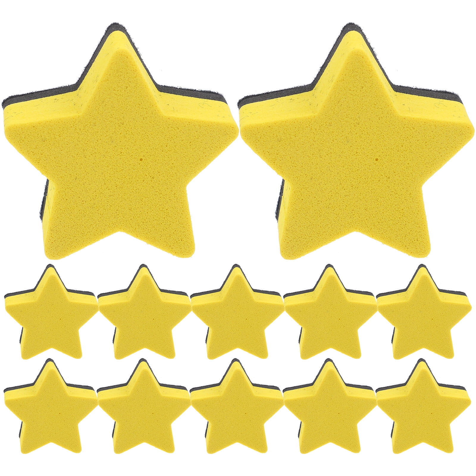 12Pcs Star Shape Dry Erase Erasers Convenient Whiteboard Erasers