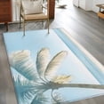thumbnail image 3 of Blue Coastal Area Rug 3x5 FT, Non Slip Entryway Bedside Carpet, Summer Palm Trees Vacation Watercolor Washable Soft Floor Carpet Indoor Mat Non-Shedding Throw Rugs for Dorm Kitchen Home Office, 3 of 8